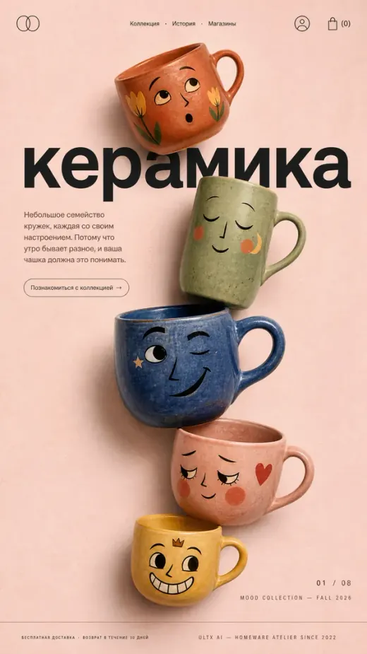 Пример №1 генерации в веб-приложении с лучшими нейросетями Ultx